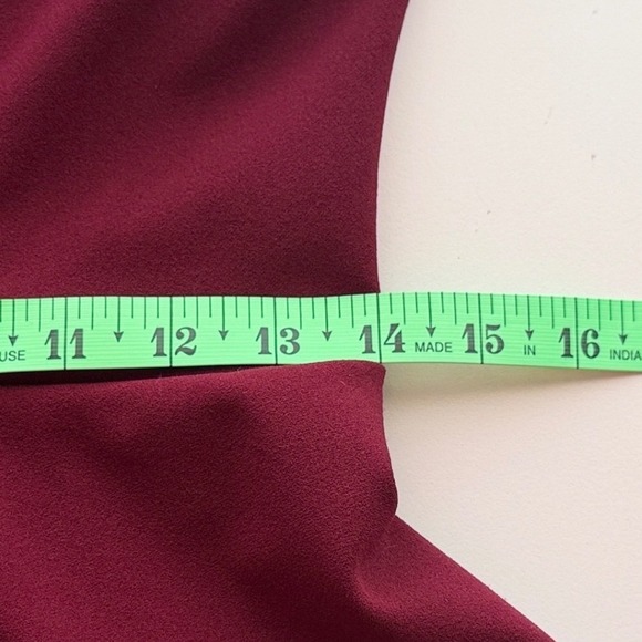 B. Darlin Fit and Flare Dress Sz 7/8 Burgundy Sweetheart Skater Cocktail - Picture 8 of 9